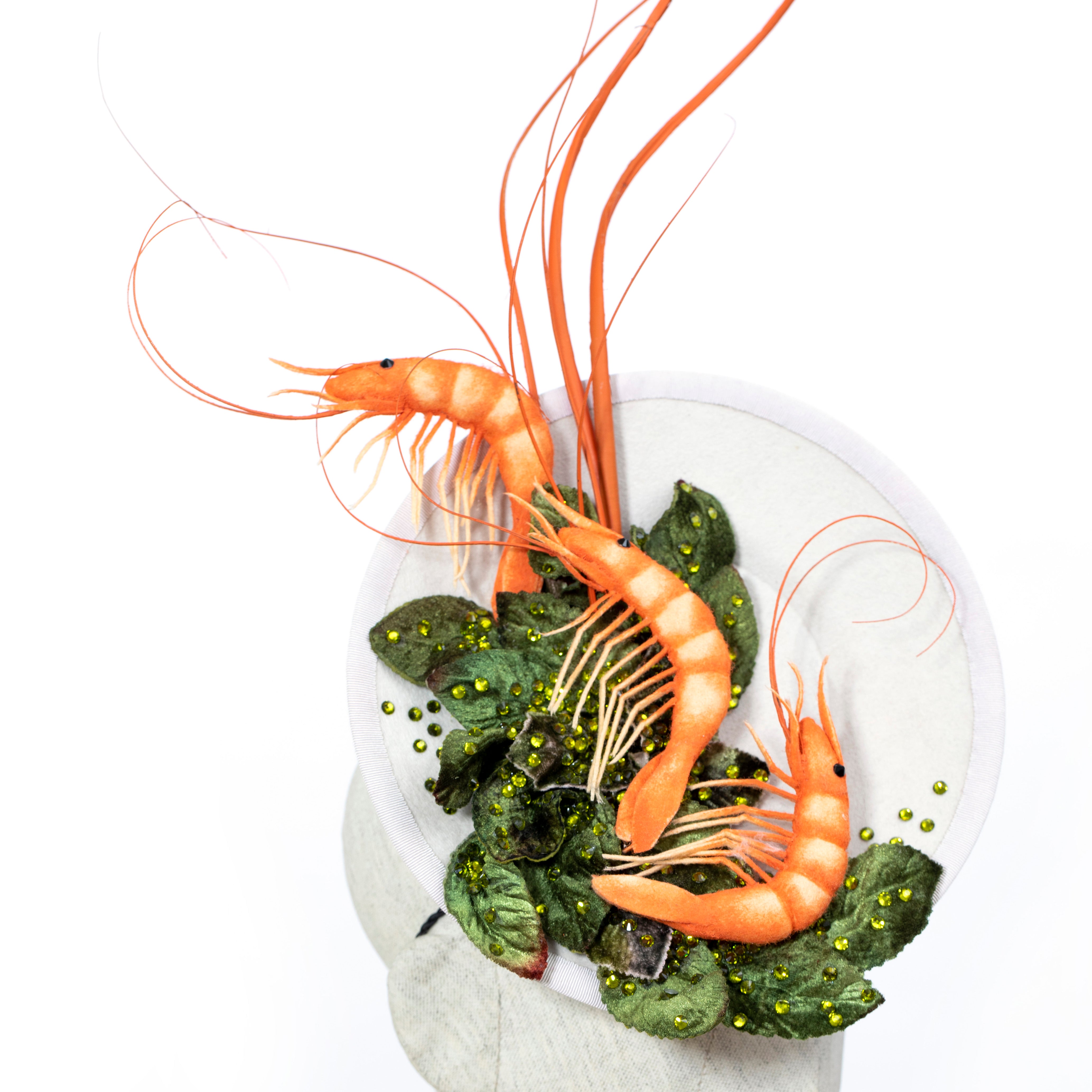 Jumbo shrimp on Spinach