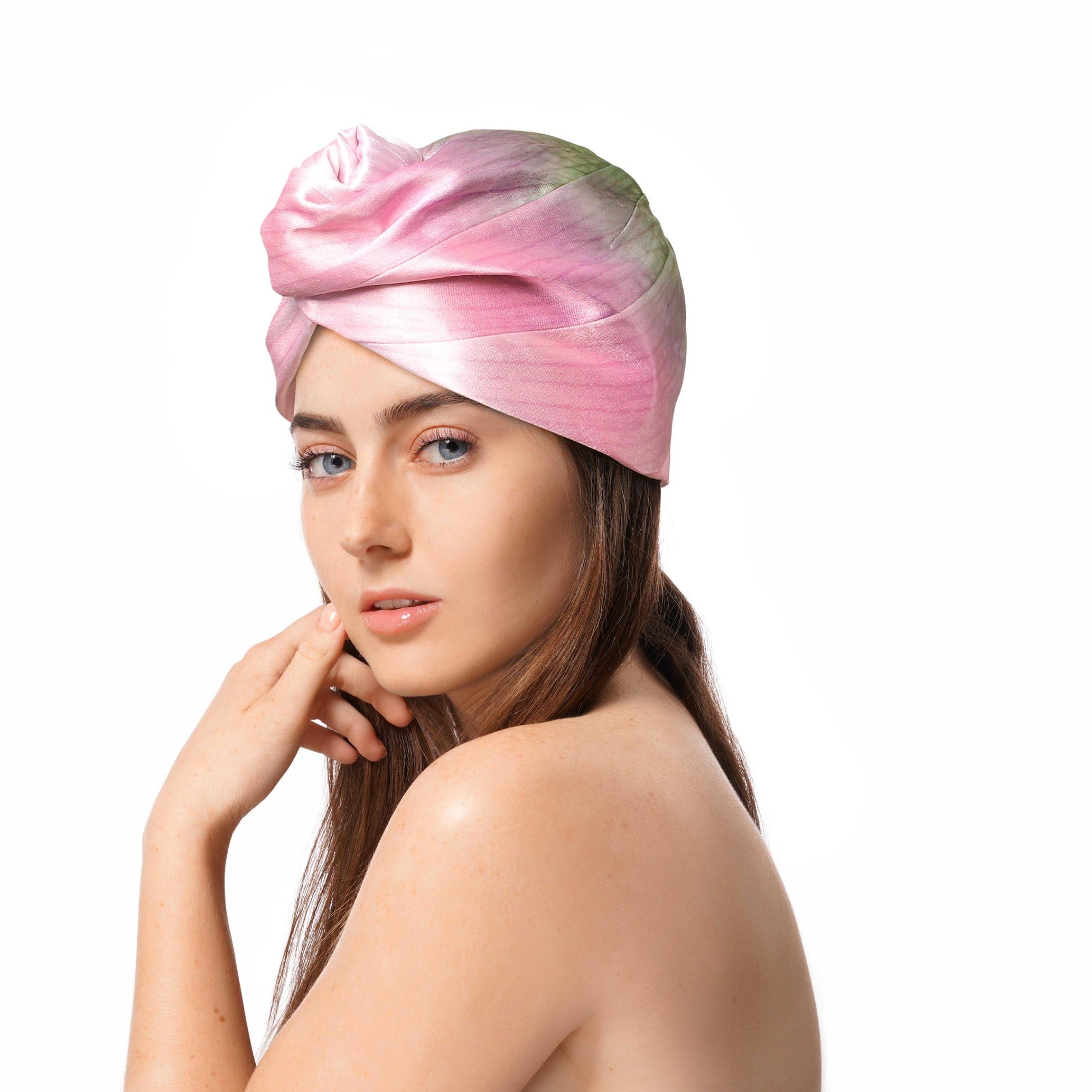 Pink and Green Turban