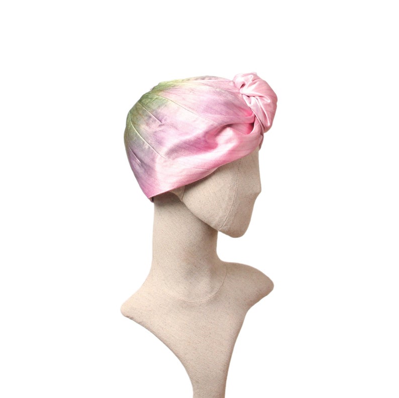 Pink and Green Turban